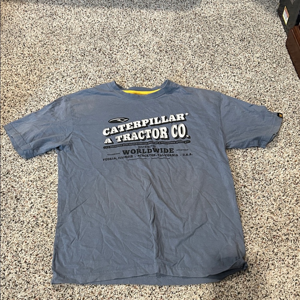 Caterpillar Gray Short Sleeve Tee